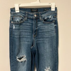 Judy Blue Slim Fit Distressed Jeans Size 5/27